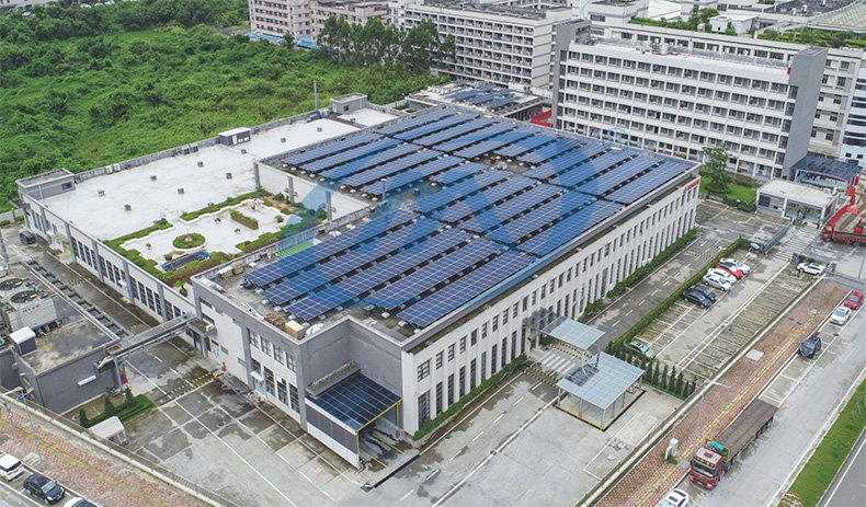 東莞博世激光儀器設備有限公司643KW光伏發(fā)電
